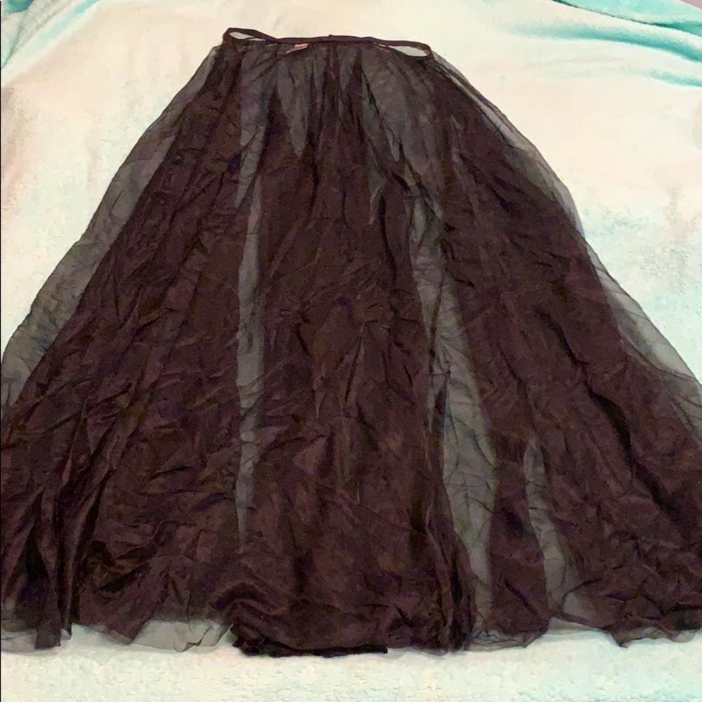 NEW Body Wrappers sheer long ballet skirt